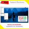 Install Raspberry Pi OS (64-bit) BOOKWORM on MicroSD 512GB